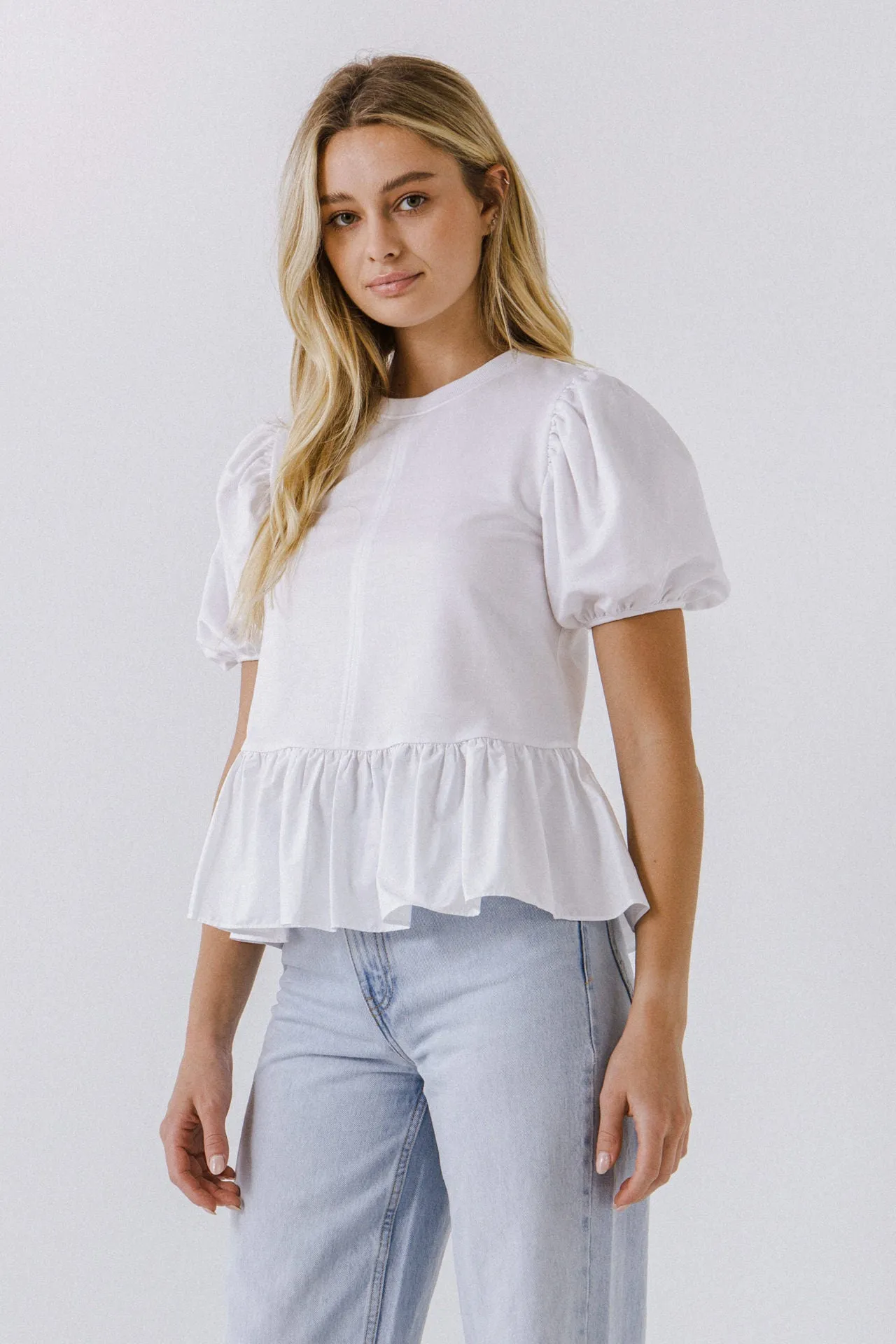 Women Woven White Blouse