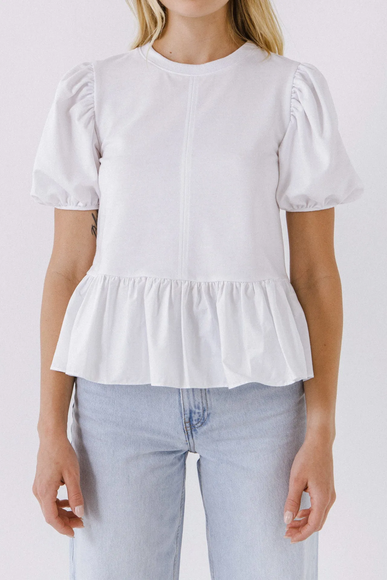 Women Woven White Blouse