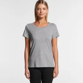 Wo's Shallow Scoop Tee - 4011