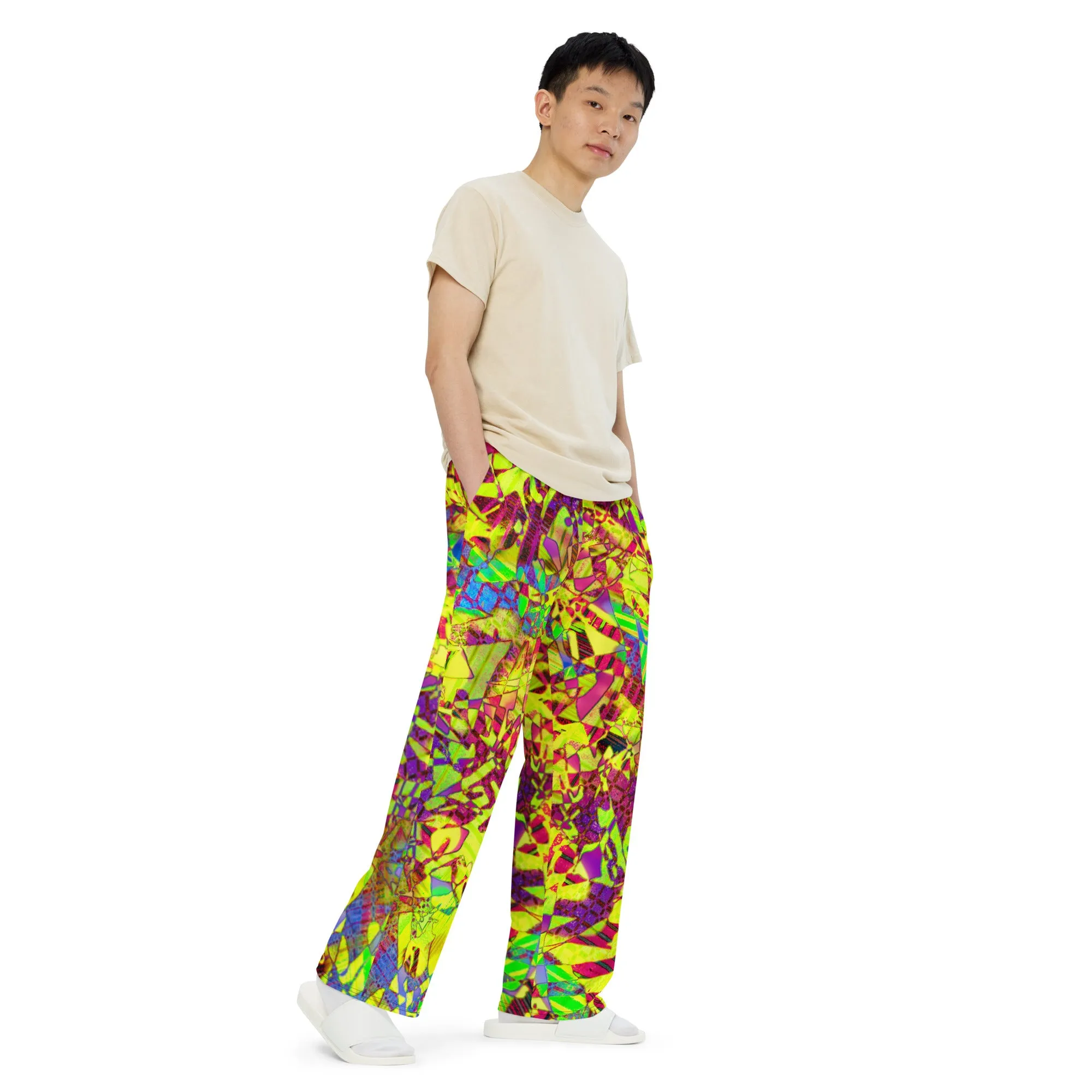 Yum All-over print unisex wide-leg pants