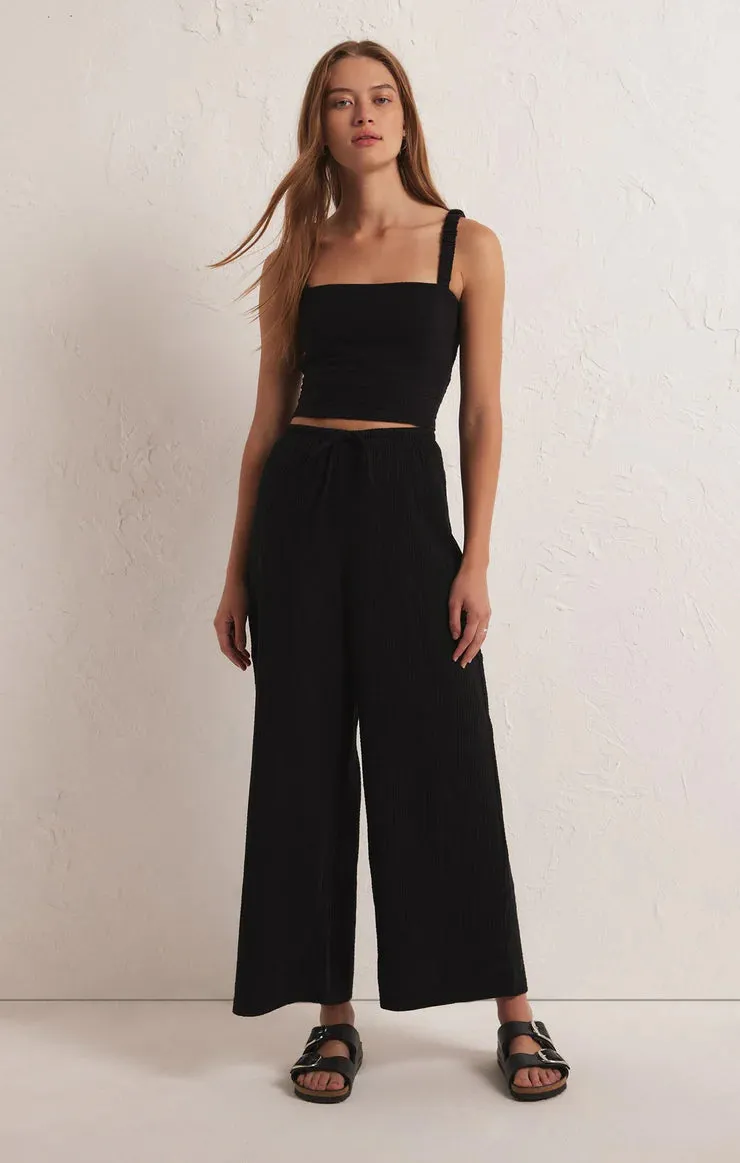 Z supply Barbados Gauze Pant | Black & Otter