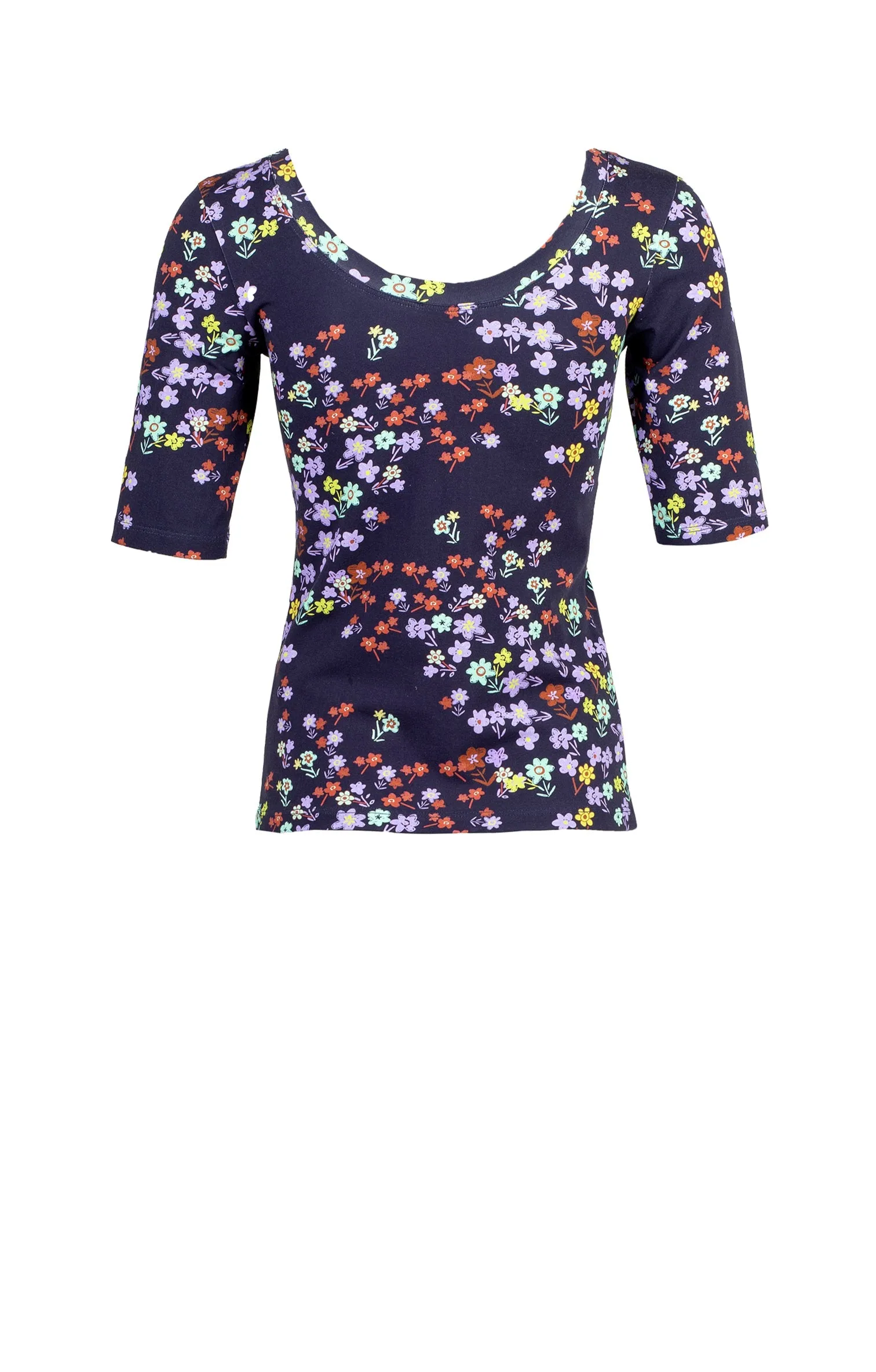 Zaka Scoop Neck Top Meadow