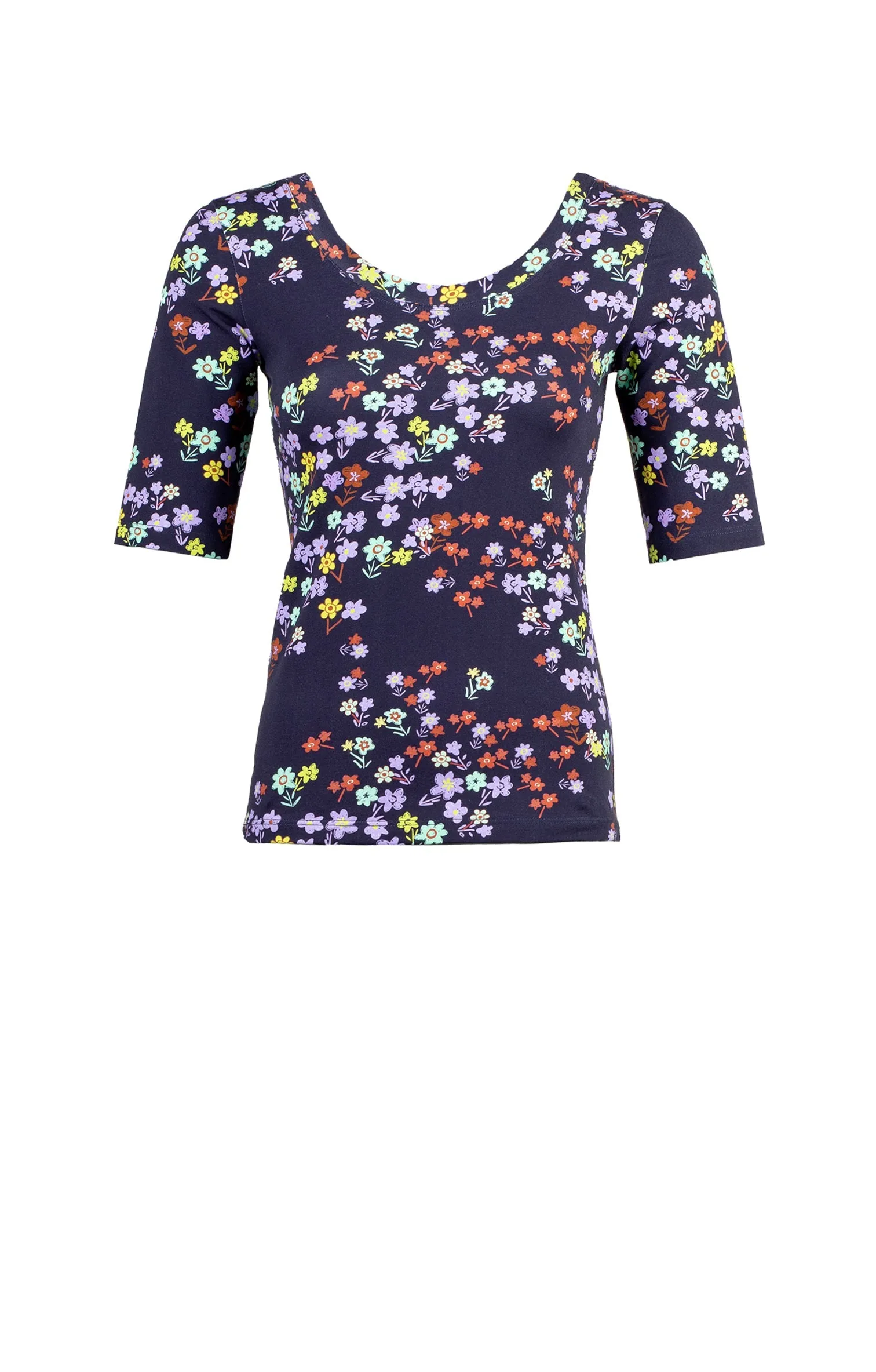 Zaka Scoop Neck Top Meadow